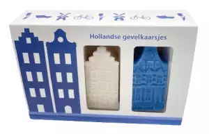 bedrukte doos voor kaarsen Hollandse-huisjes